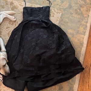 Hunter Bell Black Strapless Dress